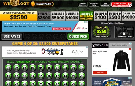 How Winloot Free Sweepstakes Work.